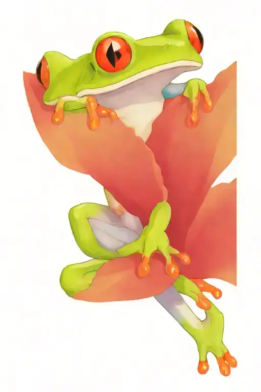 Red Eyed Tree Frog Climbing