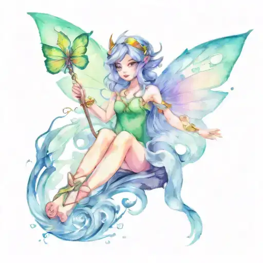 Navi The Fairy From Zelda Circling