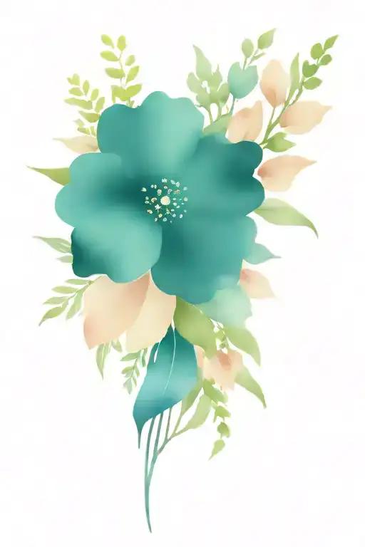 Watercolor Flower Bouquet