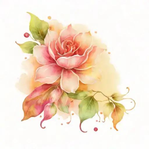 Baby Born In July Flower And Ruby Stone