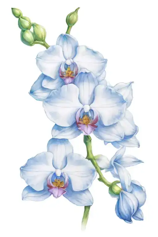 Orchid Type Flowers