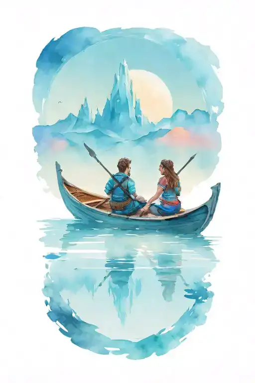Gondola Ride Couple Looking At The Horizon Zero Dawn