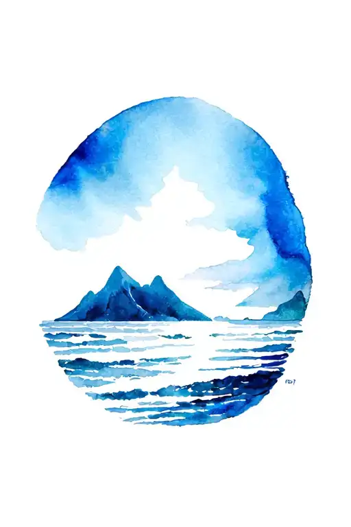 Ocean And Mountain