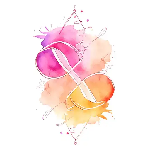 Science And Nature Elements Intertwined Infinity Symbols