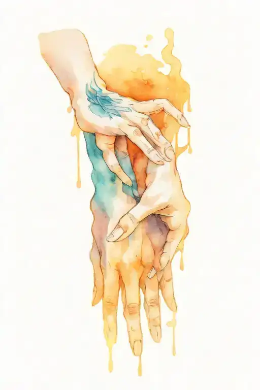 Demon Hand Holding Hands