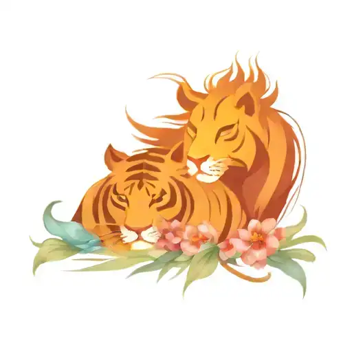 Tiger And Rooster