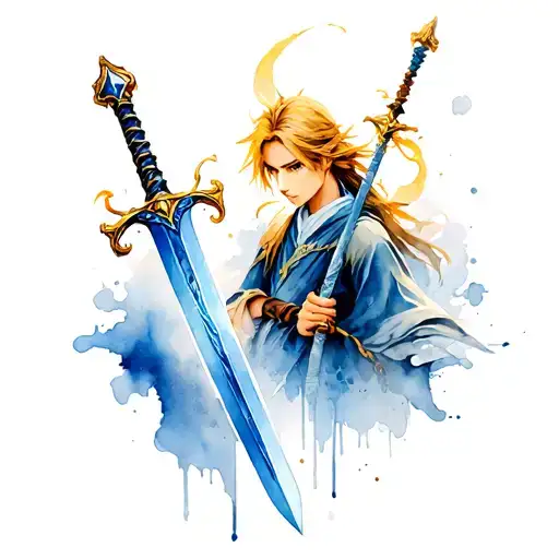 Tidus Sword And Yuna Staff