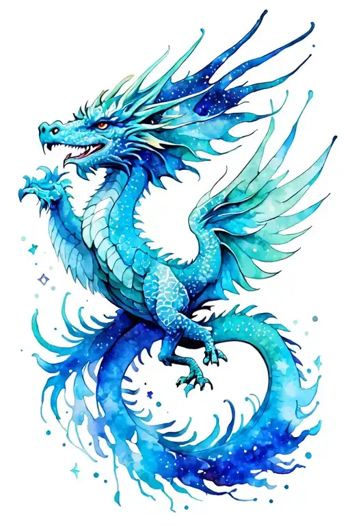 Galaxy Dragon And Phoenix