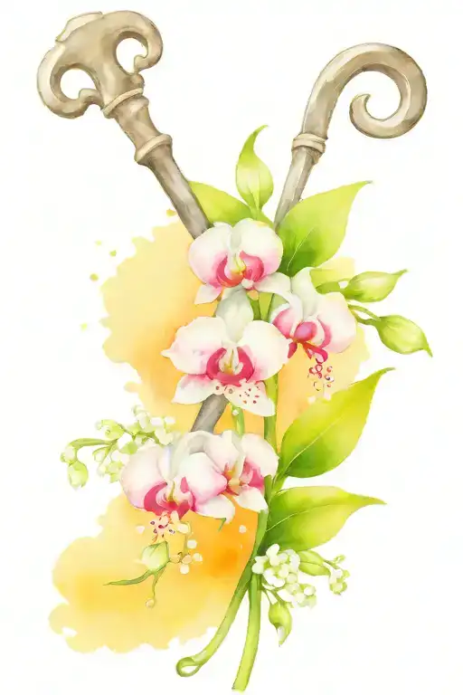 Skeleton Key And Lily Of The Valley