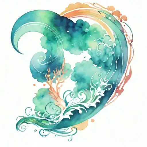 Rainbow Gratitude Universe Becomes A Wave