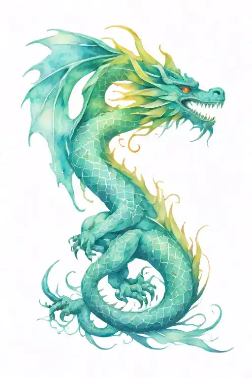 Watercolor Dragon
