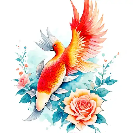 Rose Phoenix Koi