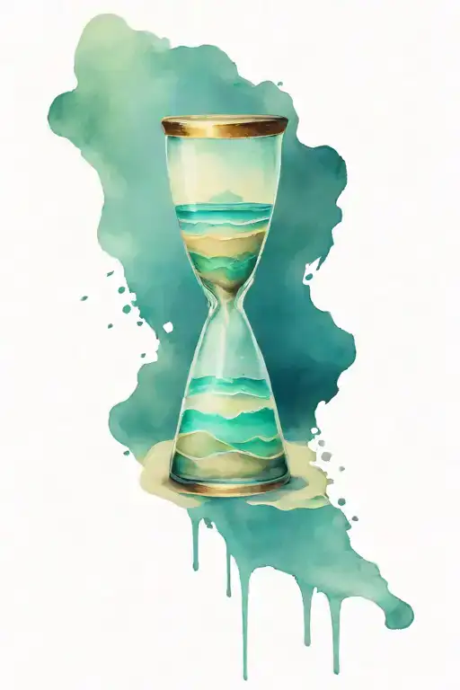 A Beach Made From Sand Spilled Out Of A Broken Hour Glass