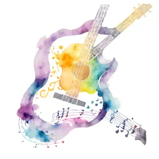 Guitar And Music Notes
