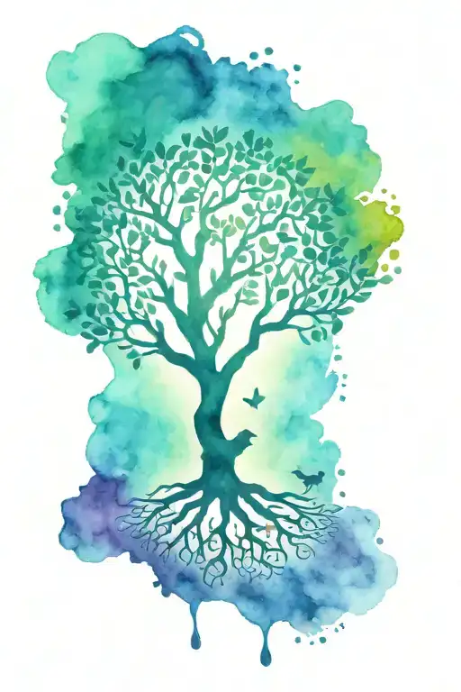 Tree Of Life Dog Paw Print Inside