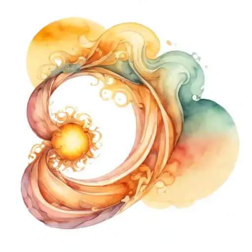 Spiral Waves With Ocean Sunrise