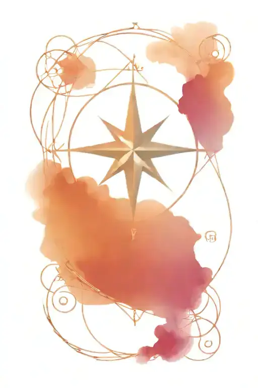 A Compass Rose Intertwined With A Winding Road Symbolizing Your Love For Travel And Exploration