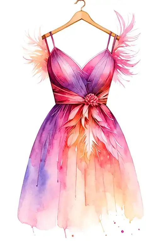 Dress With Feather