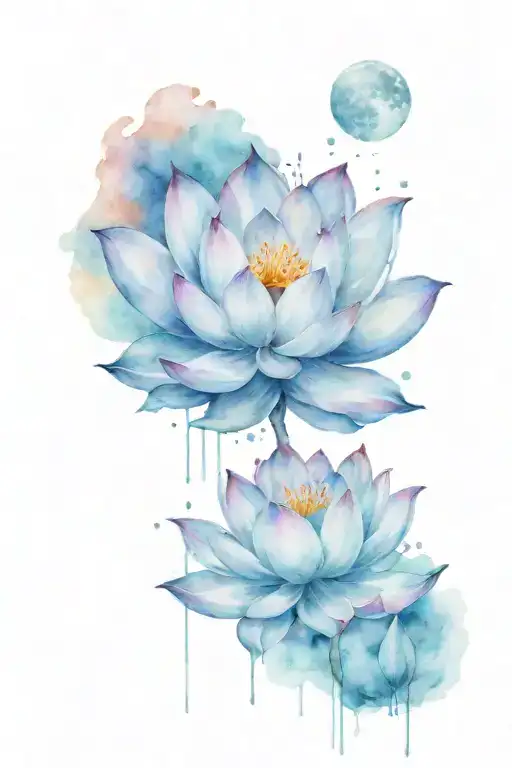 Moon And Lotus