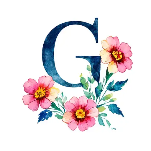 3 Small Flowers Around A G From The Book Of Kells