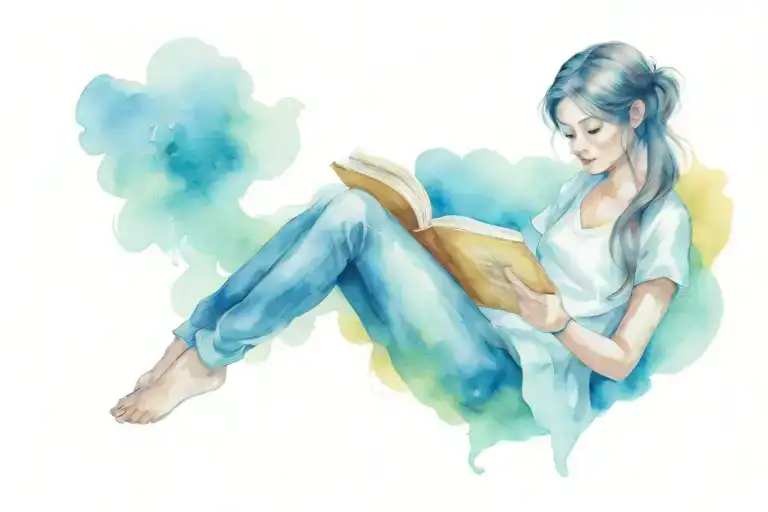 Girl Reading A Book