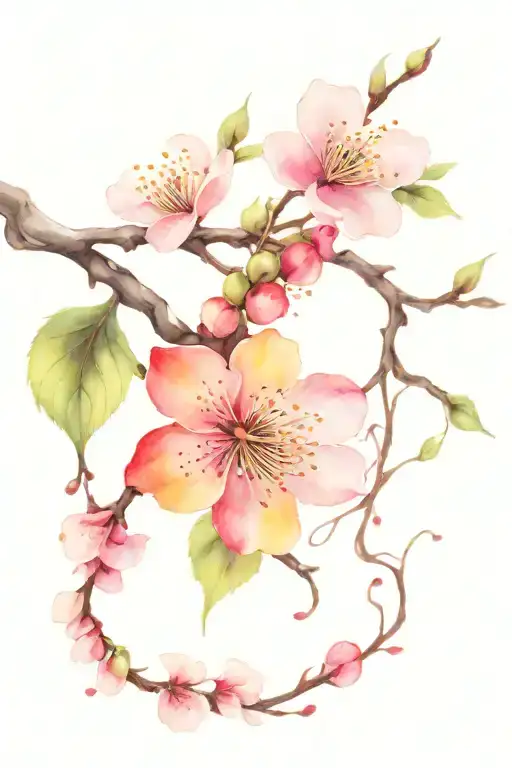 Cherry Blossom Vine Wrapping