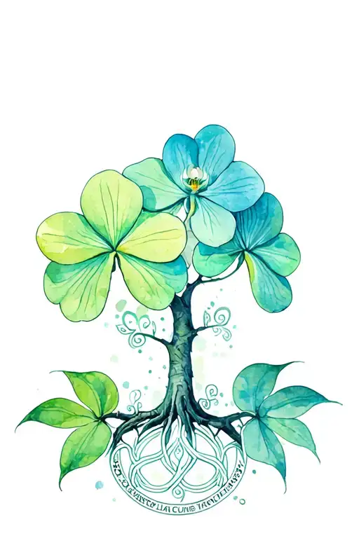 Clover Orchids Celtic Tree Of Life