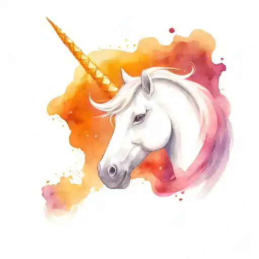 The Unicorn's Head In Space Is Purple