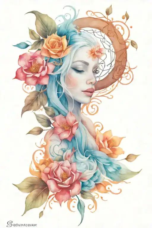 Strength Resilience Rebirth Tattoo Design