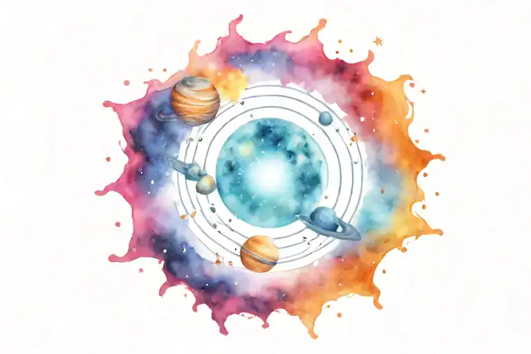 Galaxy Themed Solar System