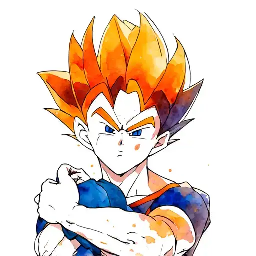 Vegeta Hugging Truns