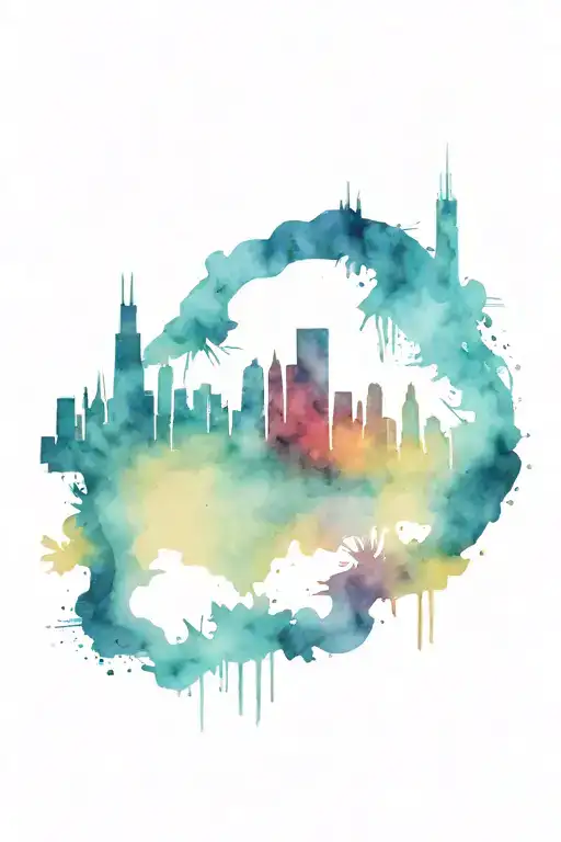 Chicago Cityscape Silhouette