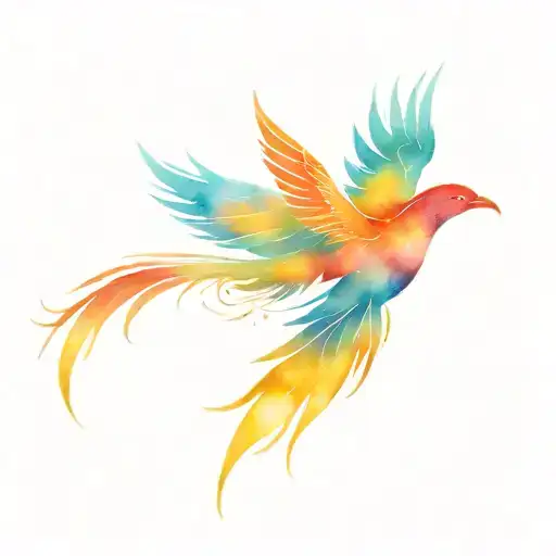 Phoenix Flying Over