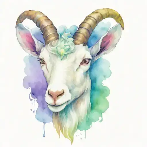 Goat Wearing A Crown