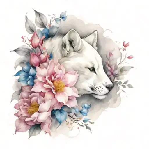 Flowers And Animal And Some With Black And White