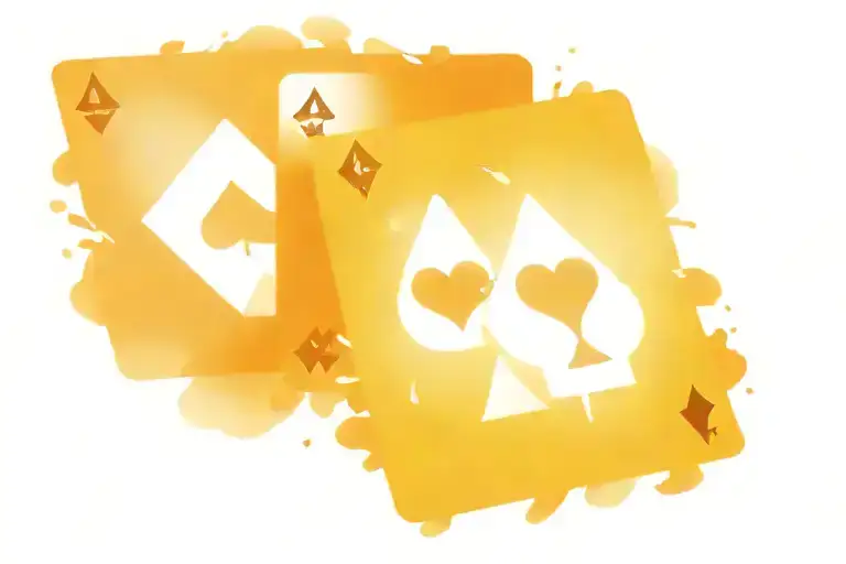 Poker Cards Logo With Color