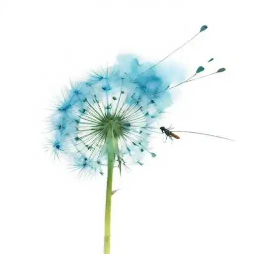 Dandelion And Drangonfly