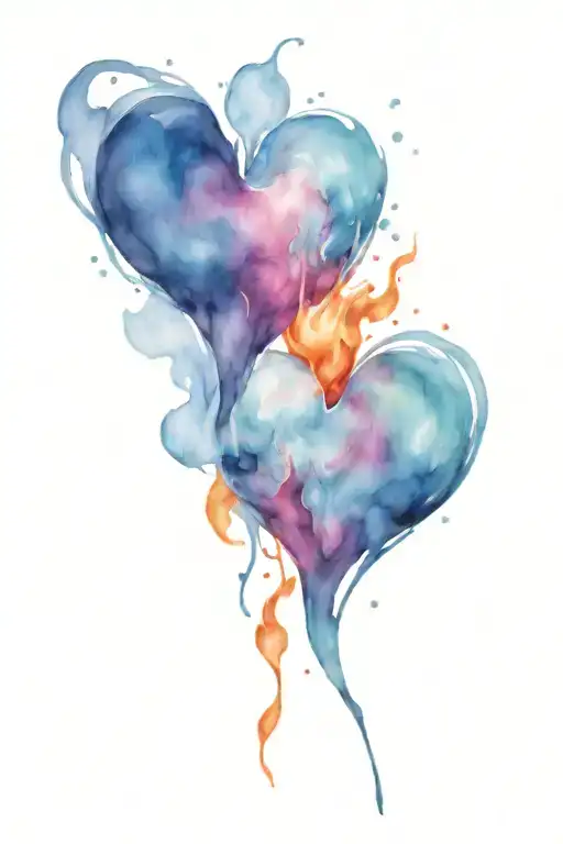 Fire & Water Heart