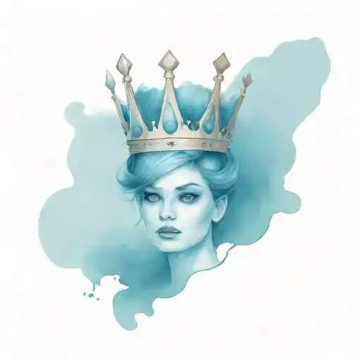 Tattoo Bernadette And A Queen Crown