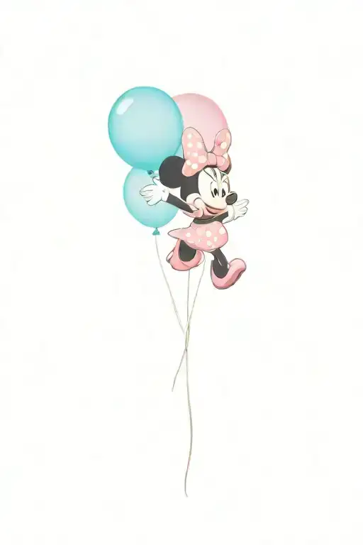 Disney Minnie Mouse Ballon Name