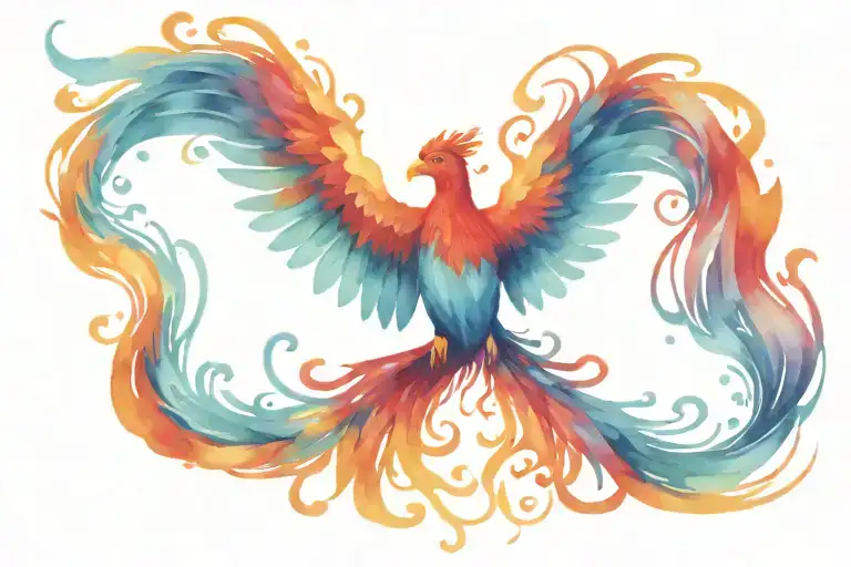 Phoenix Rising From Ashes