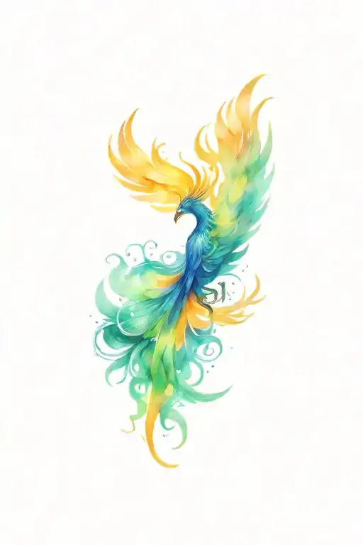 Elegant Phoenix Rising