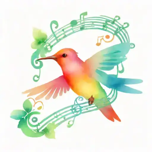 Hummingbird Music Notes