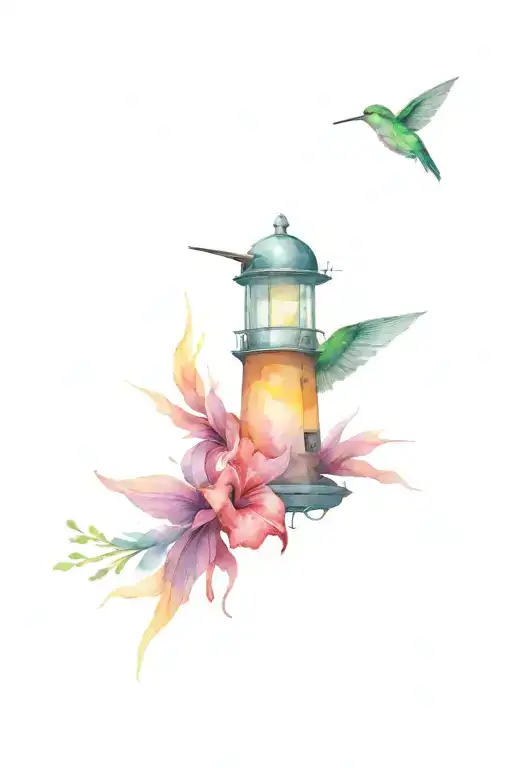 Hummingbird And Lighthouse