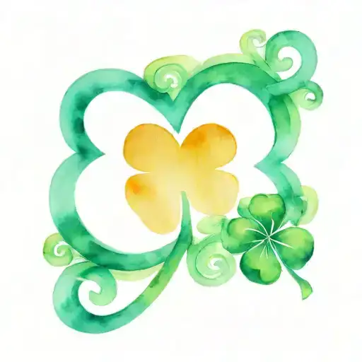 Shamrock And Letter C