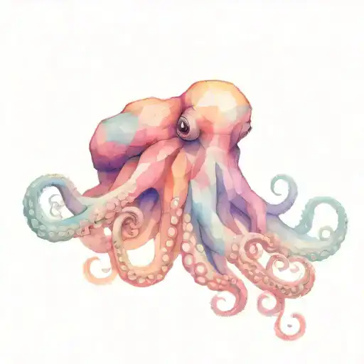 Geometric Octopus Wrapped