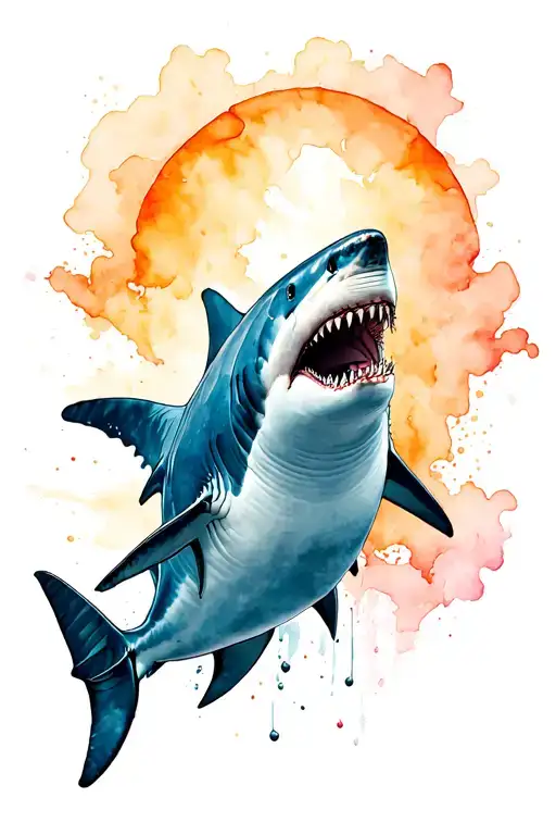 Great White Shark Emerging