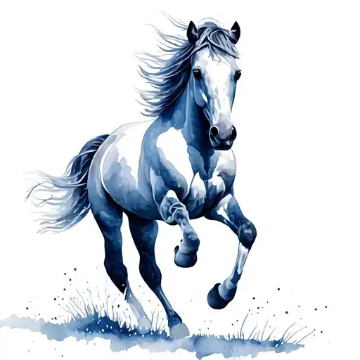 Camera With A Running Horse