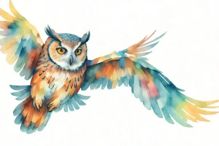 Owl Flying