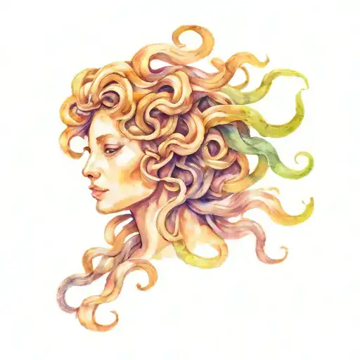 Medusa Holding The Head